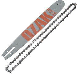 Guide chaîne 40cm pour tronçonneuse Pas 325, Jauge 1,5mm, 66 maillons Oregon 21-66E / 168PXBK095