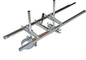 Scierie mobile gruminette pour tronçonneuse avec guide jusqu'à 120cm