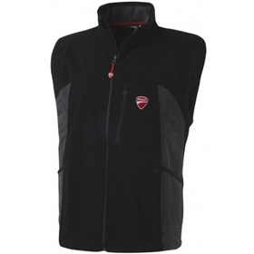 Gilet de travail polaire sans manche Ducati INN-RIM noir et gris