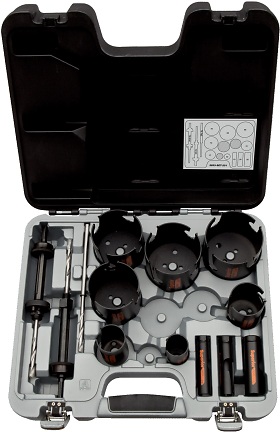 Coffret 14 pièces scie trepan Bahco 3833-SET-201 Superior multi construction