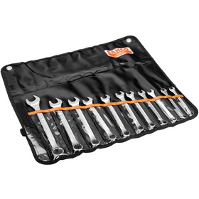 Jeu de 11 clés mixtes plates métriques Bahco 111M/11T de 8 à 22mm