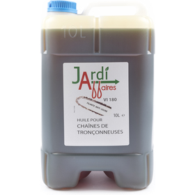 Bidon de 10 litres d'huile pour chaîne de tronçonneuse professionnelle VI 180°