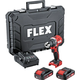Coffret perceuse visseuse compacte Flex DD 2G 18.0-EC LD/2.5 Set, 18 Volts à 2 vitesses avec chargeur et 2 batteries