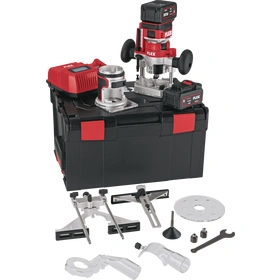 Coffret affleureuse et défonceuse Flex CER 18.0-EC/5.0 Set version coffret complet avec 2 batteries de 5,0Ah et chargeur