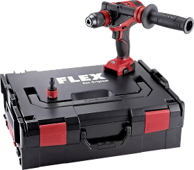 Coffret visseuse perceuse sur batterie à 4 vitesses 18 Volts FLEX DD 4G 18.0-EC