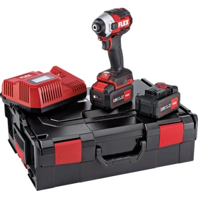 Coffret complet visseuse à percussion 18 Volts Flex ID 1/4" 18.0-EC HD/5.0 Set avec chargeur et 2 batteries