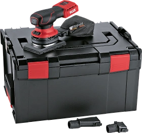 Coffret ponceuse orbitale 18 Volts Flex OSE 2-80 18-EC avec réglage de la vitesse de rotation
