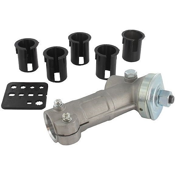 Renvoi d'angle universel pour débroussailleuse jusqu'à 45cc avec 5 bagues de 24mm à 27 mm vendu seul ou avec adaptateur
