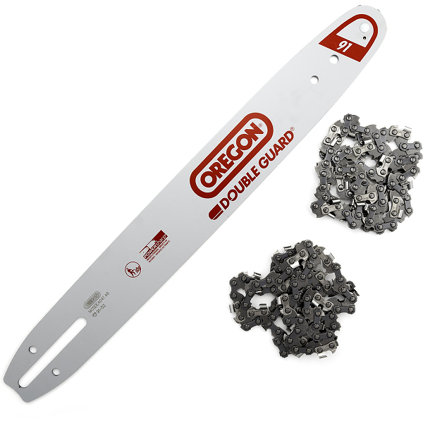 Combo Oregon 543437 comprenant guide 140SDEA041 avec 2 chaines 91P052E