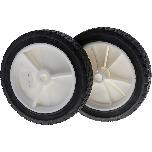 Lot de 2 roues pour tondeuse à gazon diamètre 150mm alésage 12.7mm