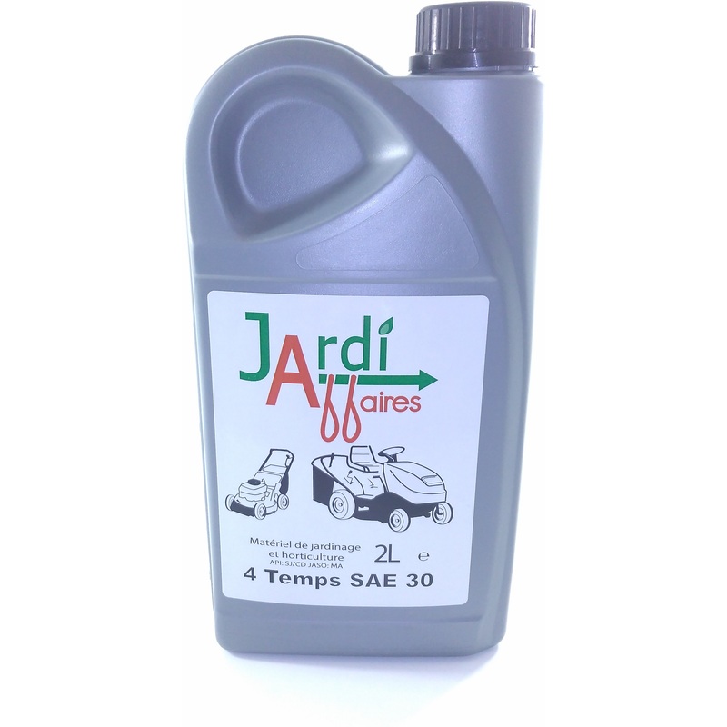 Huile moteur 4 temps SAE30 professionnelle Jardiaffaires 2 litres