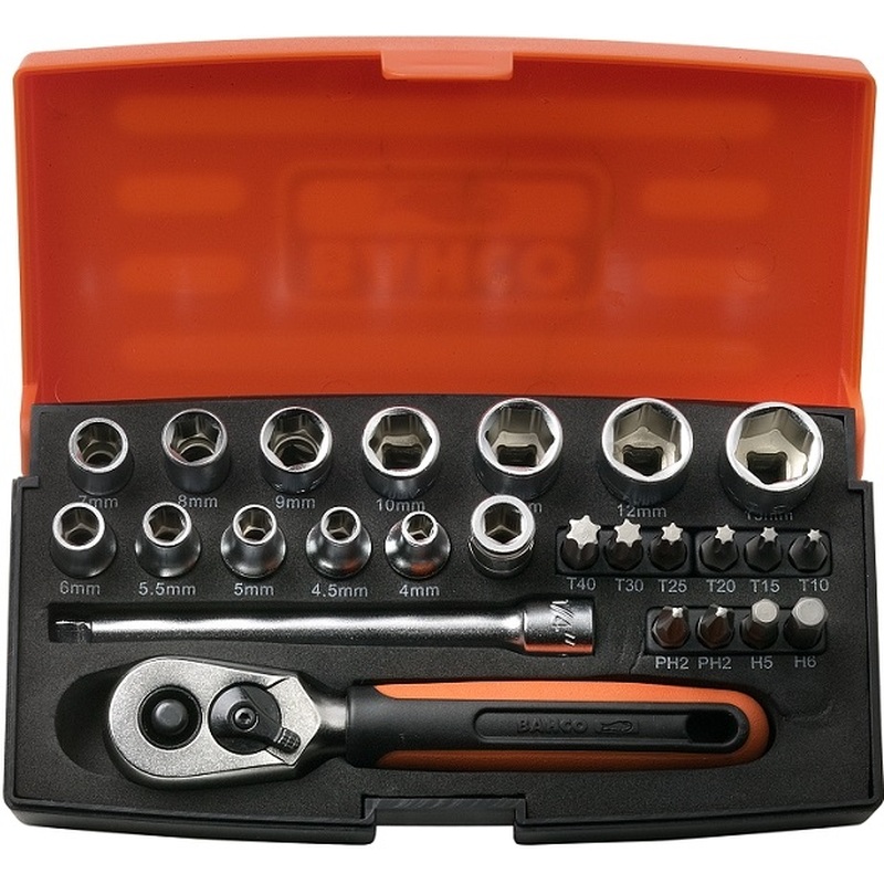 Coffret cliquet 1/4 Bahco SL25 professionnel